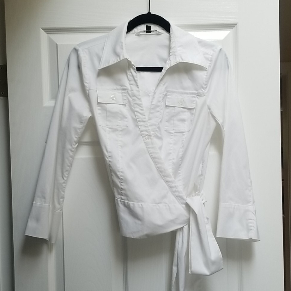 Diane von Furstenberg wrap blouse